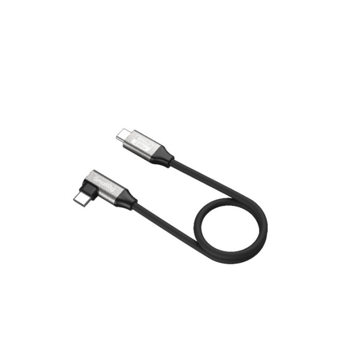 Smallrig 5075 - USB-C Data Cable (Straight to Angled, 35cm / 13.8in) (40Gbps + 240W + 8K)