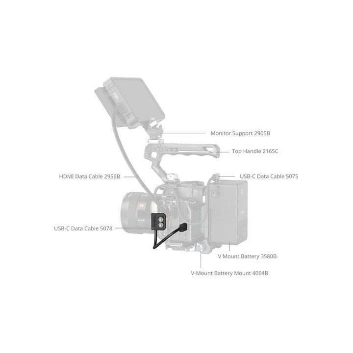 Smallrig 5078 - USB-C Data Cable (Male to Female)