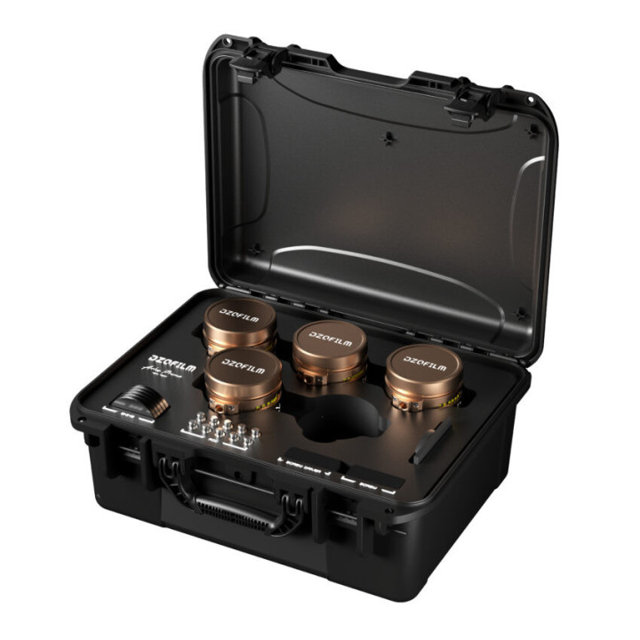 DZOFilm DZO-APG4AMPL - Arles Lustre 25/35/50/75mm T1.6 FF/VV Prime Cine Lens Kit for PL (metric)
