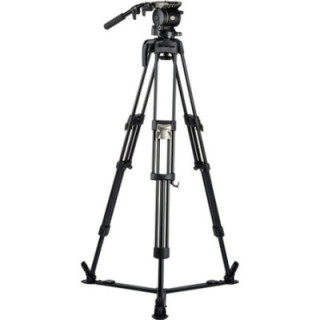 Libec HS-150MQ - Tripod System with H15 Head, Mid-Level Spreader, Rubber Feet & Case