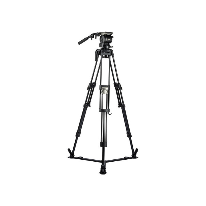 Libec HS-150MQ - Tripod System with H15 Head, Mid-Level Spreader, Rubber Feet & Case