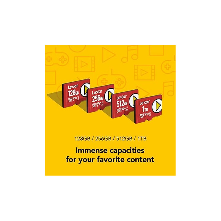 Lexar LMSPLAY256G-BNSNG - micro SDXC PLAY 205MB/s 256GB