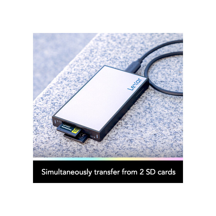 Lexar LPWF720N-4ANGL - PRO Workflow SD Dual-Slot Reader