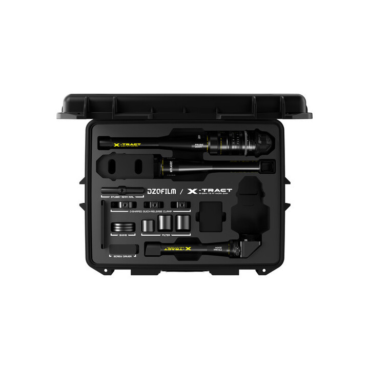 DZOFilm DZO-X1828ABCS - X-Tract 18-28mm T8 FF Detachable Probe Zoom with Case (0, 90 & 360, ARRI PL, Metric)