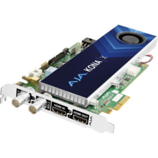 AJA KONA-X-OP-R0  - 12G-SDI and HDMI 2.0 Ultra-Low Latency PCIe Card, fanless