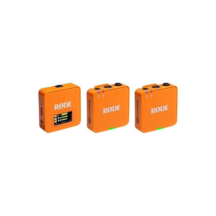Rode WIGOGEN3ORA - Wireless GO Orange (Gen 3) - Digital 2-channel wireless system, orange
