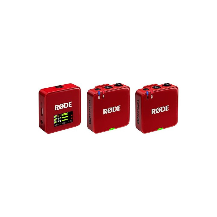 Rode WIGOGEN3RED - Wireless GO Red (Gen 3) - Digital 2-channel wireless system, red