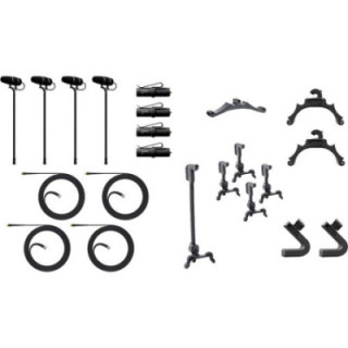 DPA Microphones KIT-4099-DP-4C - 4099 CORE+ Classic Touring Kit with 4 Mics, Accessories, and Case (Loud SPL)