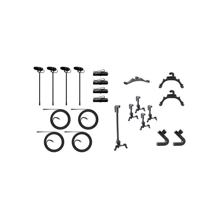 DPA Microphones KIT-4099-DP-4C-C - 4099 CORE+ Classic Touring Kit with 4 Mics and Accessories in Cardboard Box (Loud SPL)