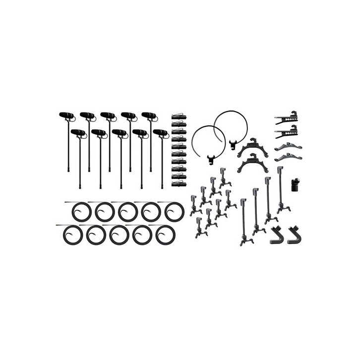 DPA Microphones KIT-4099-DP-10C-C - 4099 CORE+ Classic Touring Kit with 10 Mics & Accessories in Cardboard Box (Loud SPL)