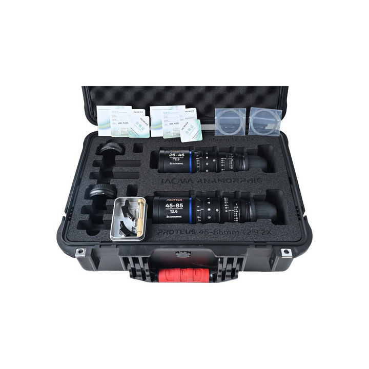 Laowa VE2645ZOOMBPLEFAM - Proteus Zoom 2X Anamorphic 2-Lens Bundle (26-45mm, 45-85mm) - Amber (Meters)