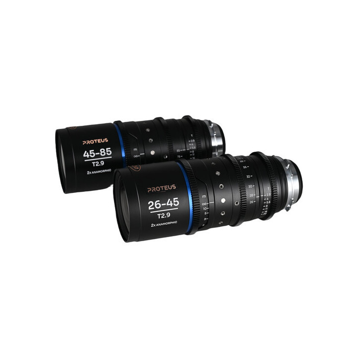 Laowa VE2645ZOOMBPLEFBM - Proteus Zoom 2X Anamorphic 2-Lens Bundle (26-45mm, 45-85mm) - Blue (Meters)
