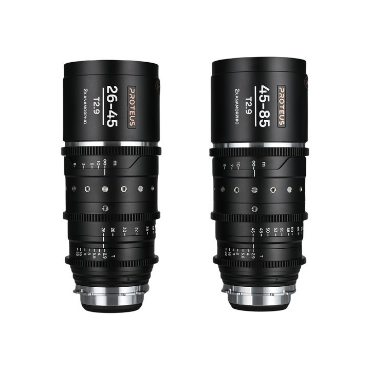Laowa VE2645ZOOMBPLEFSM - Proteus Zoom 2X Anamorphic 2-Lens Bundle (26-45mm, 45-85mm) - Silver (Meters)