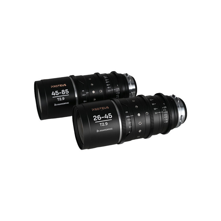 Laowa VE2645ZOOMBPLEFSM - Proteus Zoom 2X Anamorphic 2-Lens Bundle (26-45mm, 45-85mm) - Silver (Meters)