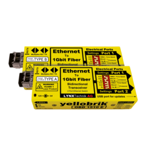 Lynx OBD-1510-E - 1GbE to Fiber Transceiver System (Single-mode, LC connector, A & B versions supplied)