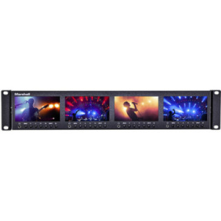 Marshall ML-454-V3 - Quad 4.5" 2RU High Resolution LCD Rack Mount Monitor