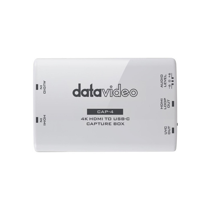 Datavideo CAP-4 - 4K HDMI to USB-C Capture Box