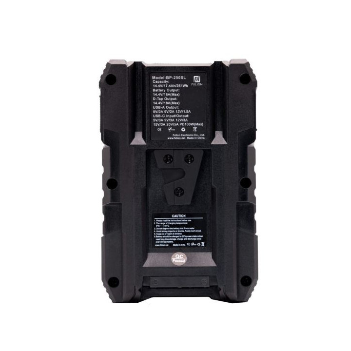FXLION BP-250SL - 14.4V/251Wh-Nexus V-mount Battery