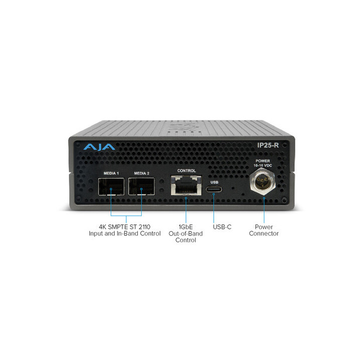 AJA IP25-R - 4K SMPTE ST 2110 to 12G-SDI/HDMI Converter