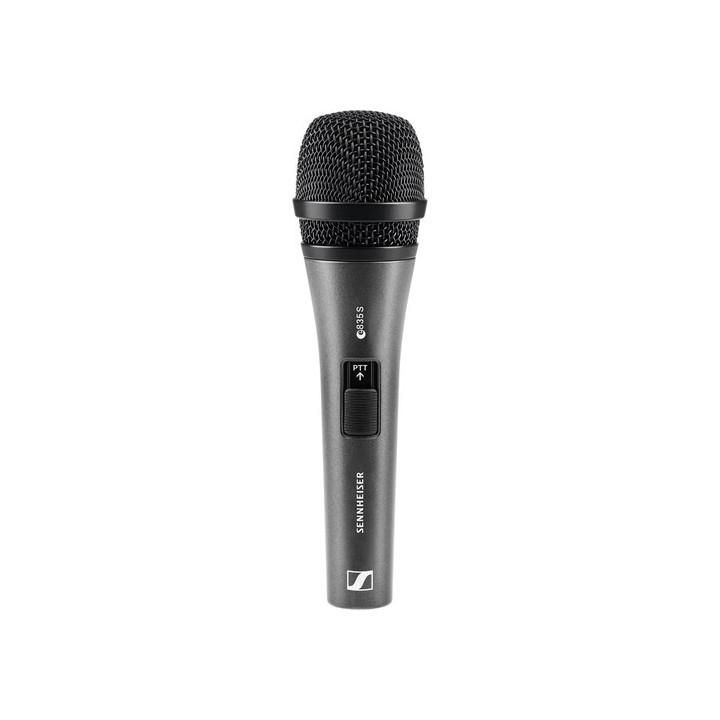 Sennheiser E-835-S-PTT - Dynamic Cardioid Microphone with Push-to-Talk Switch