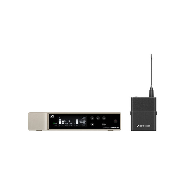 Sennheiser EW-D-SK-BASE-SET (Q1-6) - Digital Wireless Microphone System with Bodypack, No Mic (Q1-6: 470 to 526 MHz)