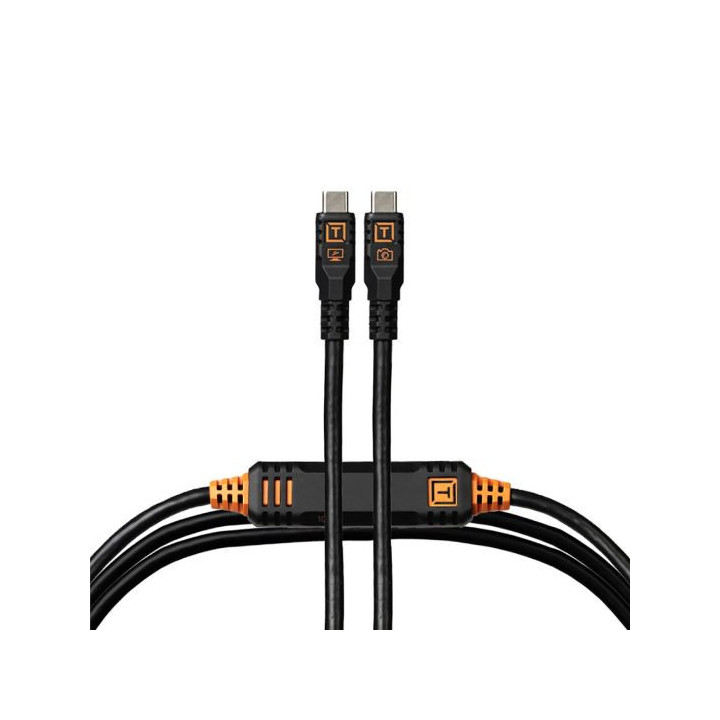 Tether Tools CUC15G2-BLK - TetherPro Optima 10G USB-C 4.6m Str Blk