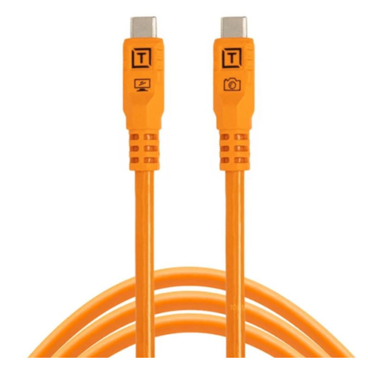 Tether Tools CUC15G2-ORG - TetherPro Optima 10G USB-C 4.6m Str Org