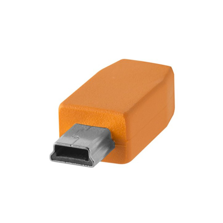 Tether Tools CUC2415-ORG - TetherPro 2.0 Mini-B 5-Pin 4.6m Org