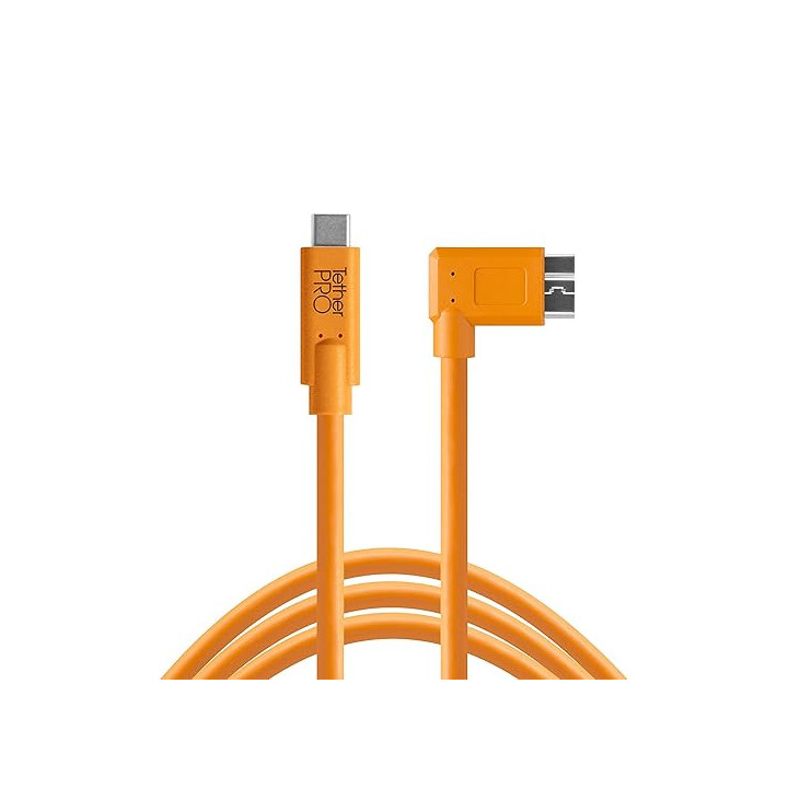 Tether Tools CUC33R15-ORG - TetherPro USB-C to 3.0 Micro-B RT 4.6m O