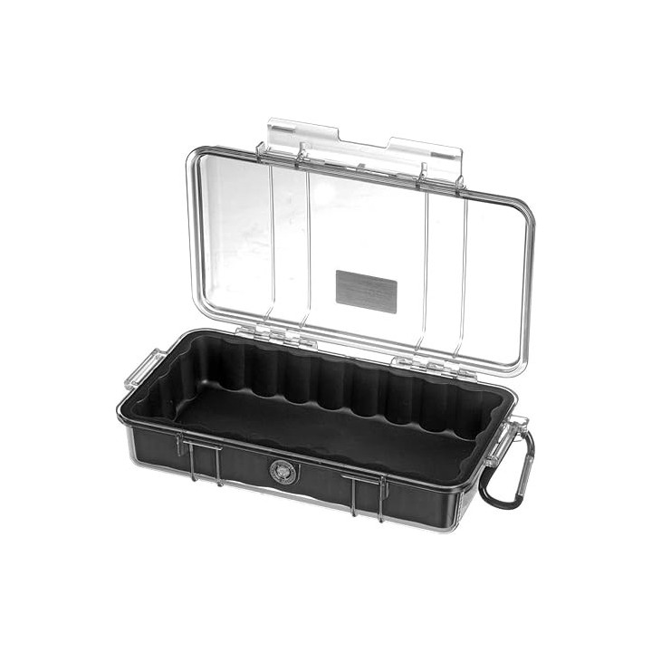 Pelicase 1060-025-100E - MicroCase Clear Case with Black Liner