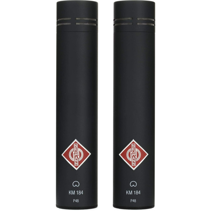 Neumann KM 184 mt Stereo Set - Cardioid Condenser  Microphone, Black Stereo Set