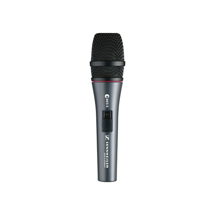 Sennheiser E865-S - Super-Cardioid Handheld Condenser Microphone with On/Off Switch
