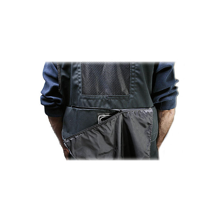 Portabrace VV-LBLH - Video Vest, Black with Hood, (L) 42 inches-46 inches