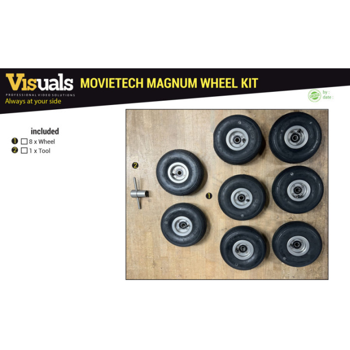 Movietech 1210-0Set - Set of pneumatic wheels (8 pcs)