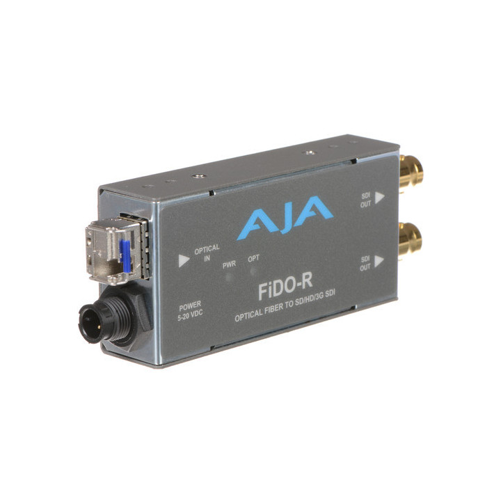 AJA FiDO-R-R0 - Single-channel Optical Fiber to SD/HD/3G SDI