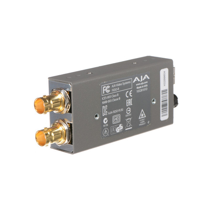 AJA FiDO-R-R0 - Single-channel Optical Fiber to SD/HD/3G SDI