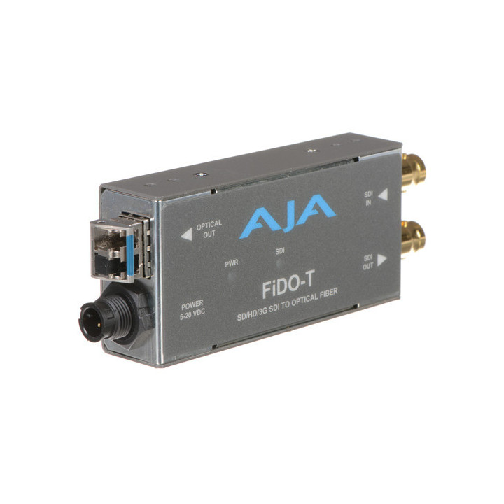 AJA FiDO-T-R0 - Single-channel SD/HD/3G SDI to Optical Fiber