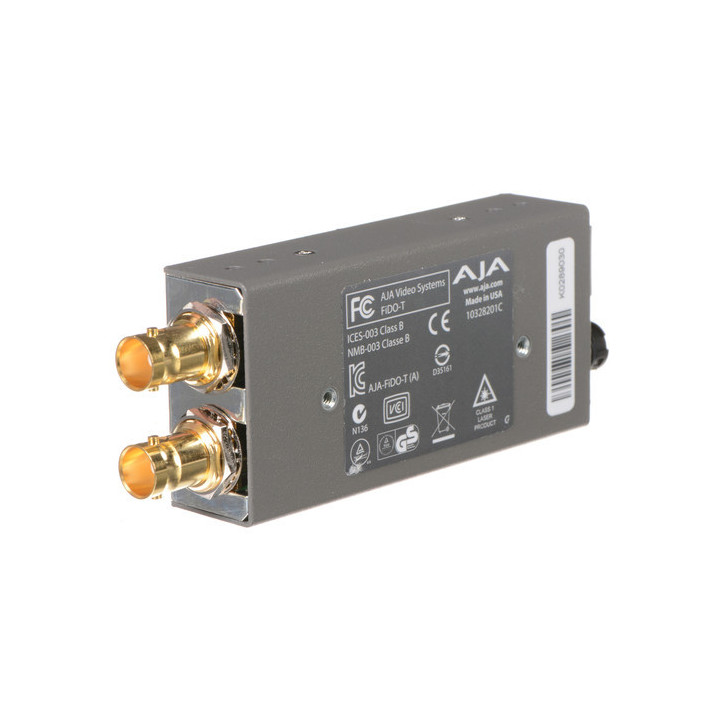 AJA FiDO-T-R0 - Single-channel SD/HD/3G SDI to Optical Fiber