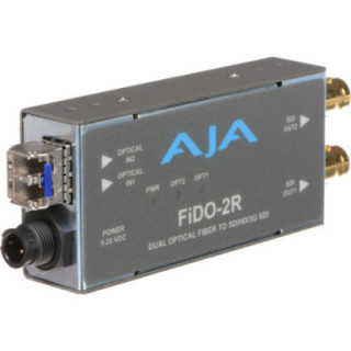 AJA FiDO-2R-R0 - Dual-channel Optical Fiber to SD/HD/3G SDI