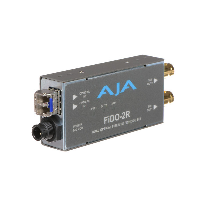 AJA FiDO-2R-R0 - Dual-channel Optical Fiber to SD/HD/3G SDI