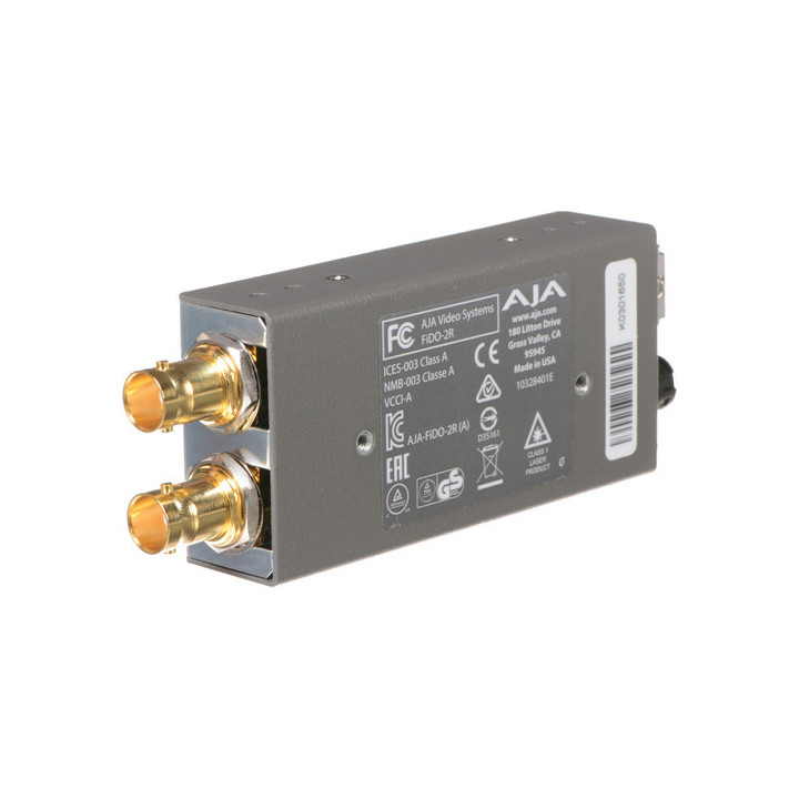 AJA FiDO-2R-R0 - Dual-channel Optical Fiber to SD/HD/3G SDI