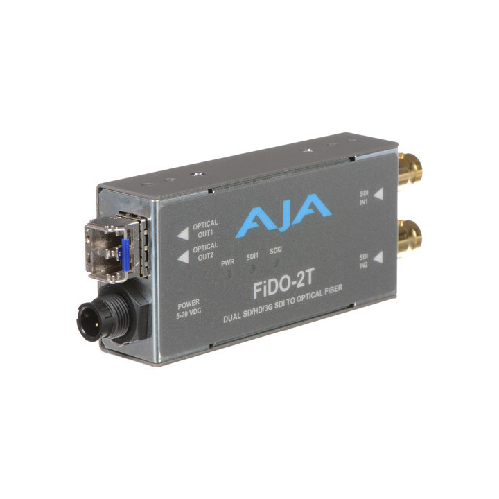 AJA FiDO-2T-R0 - Dual-channel SD/HD/3G SDI to Optical Fiber