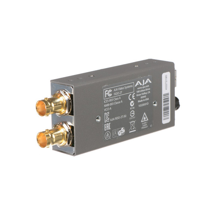 AJA FiDO-2T-R0 - Dual-channel SD/HD/3G SDI to Optical Fiber