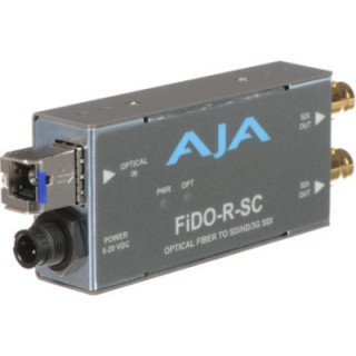 AJA FiDO-R-SC-R0 - Single-channel Optical Fiber to SD/HD/3G SDI