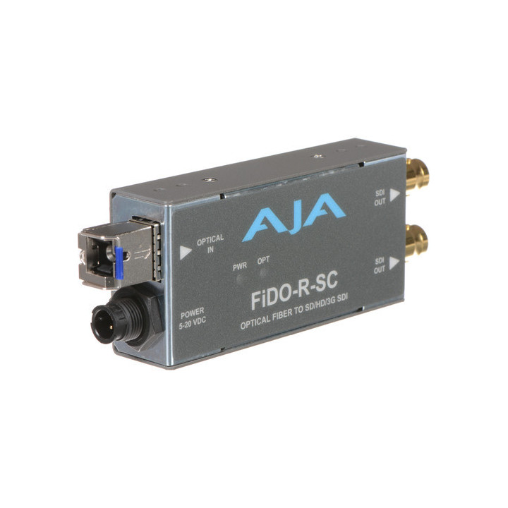 AJA FiDO-R-SC-R0 - Single-channel Optical Fiber to SD/HD/3G SDI