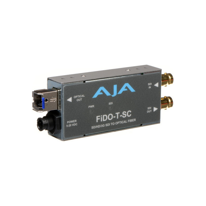 AJA FiDO-T-SC-R0 - Single-channel SD/HD/3G SDI to Optical Fiber
