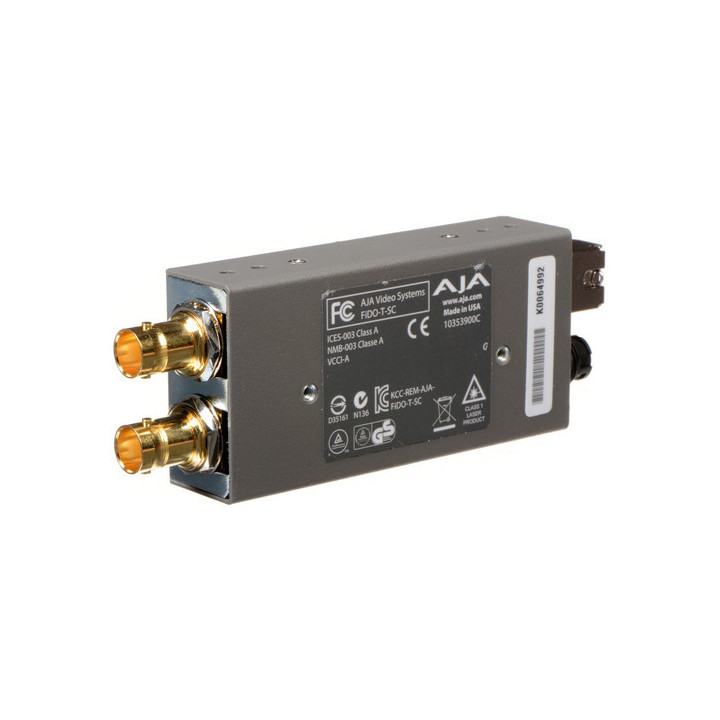 AJA FiDO-T-SC-R0 - Single-channel SD/HD/3G SDI to Optical Fiber