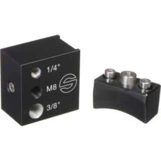 Sachtler 3987 - Accessory mount with 1/4 in, M8, 3/8 in tap holes