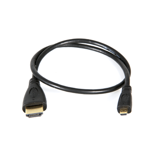 Teradek 11-0076 - Type D Micro HDMI Male to Type A Full HDMI Male