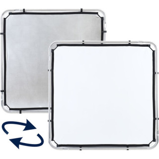 Manfrotto LL LR81131R - Skylite Rapid Fabric Reflector (Silver/White, 3.6 x 3.6')
